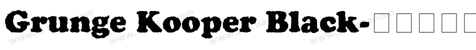 Grunge Kooper Black字体转换
